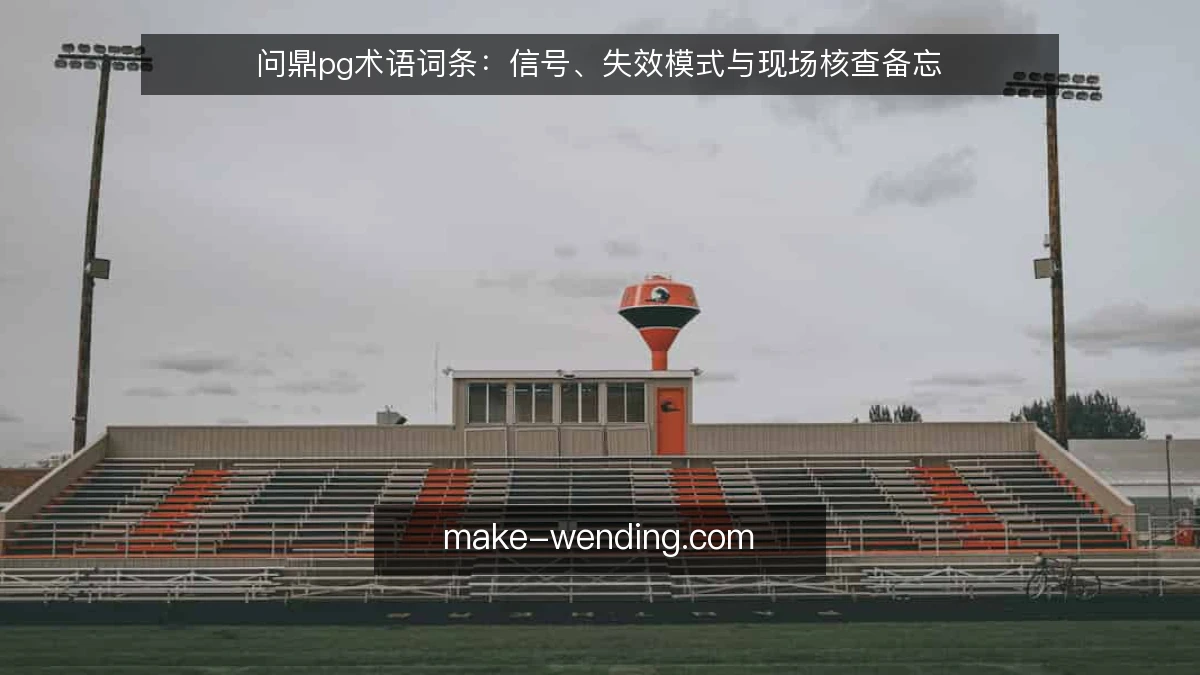 问鼎pg术语词条:信号、失效模式与现场核查备忘